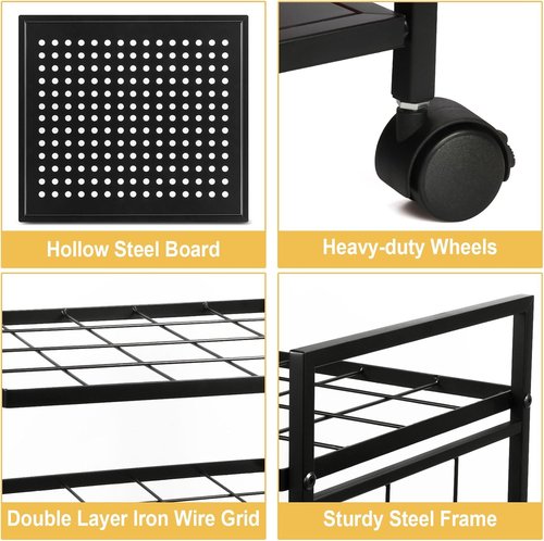 Blueprint Holder with Wheels - 20 Slot Blueprint Storage Rack for Home, Office & School
