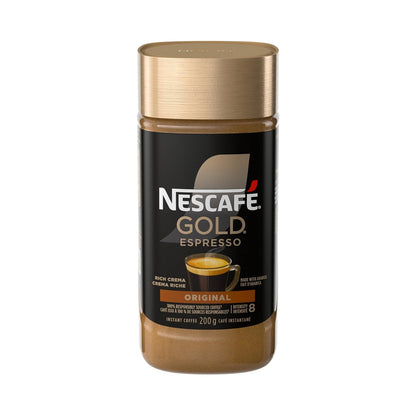 NESCAFE Gold Espresso Instant Coffee - Rich Flavor, 200g/7.1 oz. | Premium Imported Blend