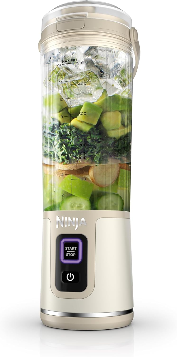 Ninja Blast Portable Blender - Cordless 18oz Personal Blender for Smoothies & Shakes | BPA Free, USB-C Rechargeable, Leakproof Lid