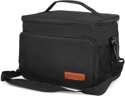 Skiennix Insulated Lunch Box - Leakproof Cooler Bag with Multi Pockets & Adjustable Strap | Ideal for Work, Beach & Picnic