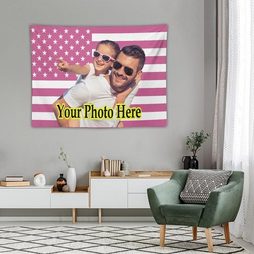 KAMXPOE Custom Tapestry - Personalized The Weeknd Poster Flag for Wall Decor | 40x30 Inch