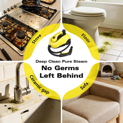 TVD Steam Cleaner - Powerful Home Steamer with 26 Accessories & 5M Extra-Long Power Cord for Deep Cleaning