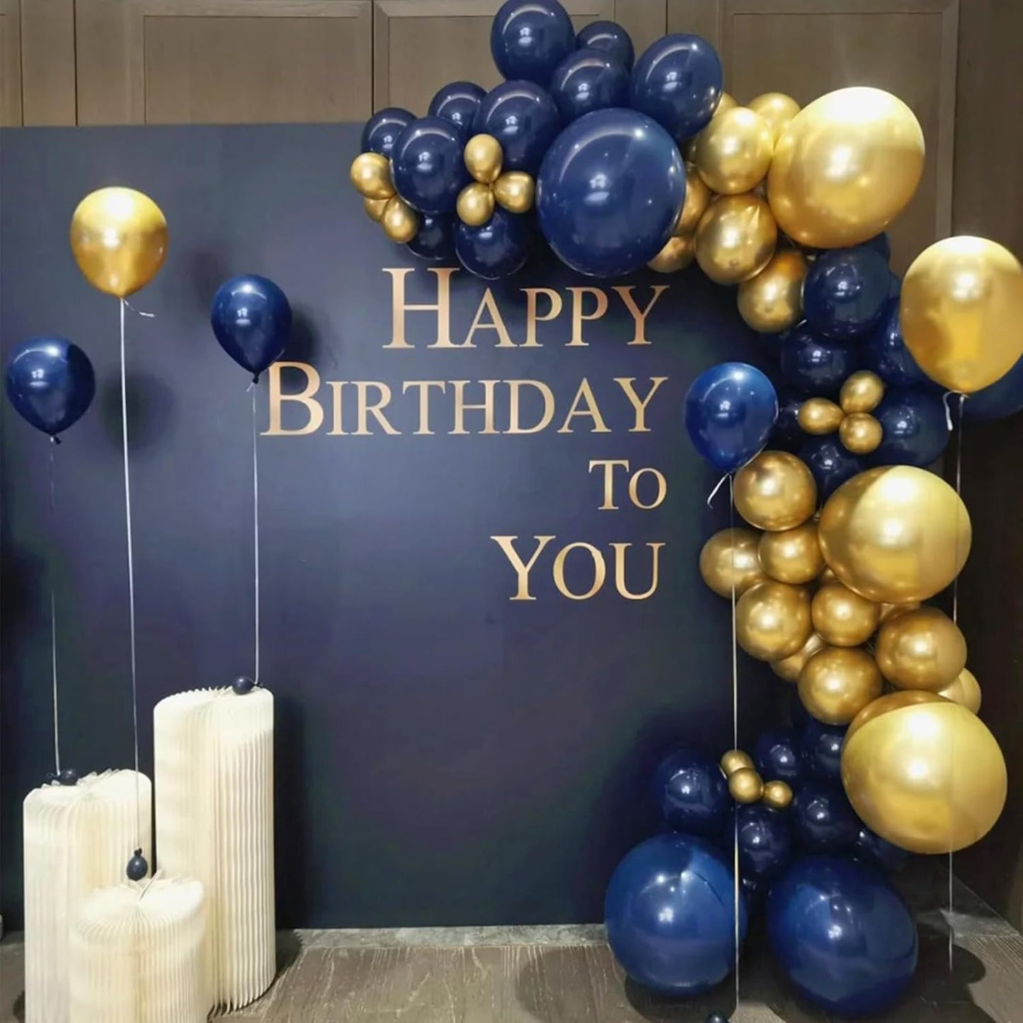 Navy Blue Balloons - 100 Pack of 12-Inch Round Helium Balloons for Graduation & Birthday Decor