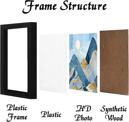 Black Picture Frame by [Brand Name] - 11x11 Square Photo Display for Horizontal or Vertical Use