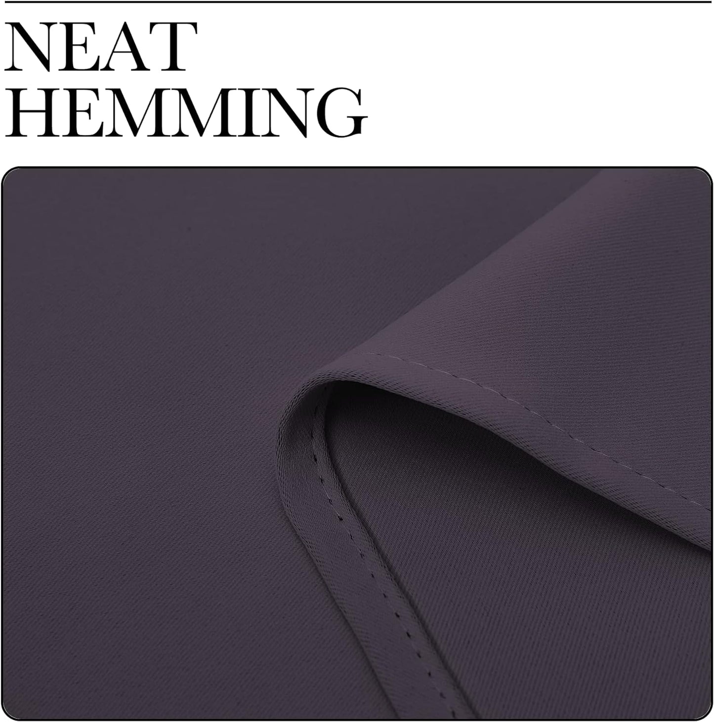 NICETOWN Greyish Purple Blackout Curtains - Thermal Insulated 86" Long Drapes | 2 Panels, 55" Wide for Living Room