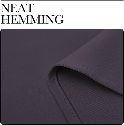 NICETOWN Greyish Purple Blackout Curtains - Thermal Insulated Drapes for Living Room | 68" Length, 2 Panels, 55" Wide