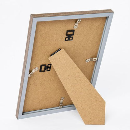 JCJMY 9x12 Rustic Brown Picture Frame - Versatile Wall Mounting for Horizontal or Vertical Display