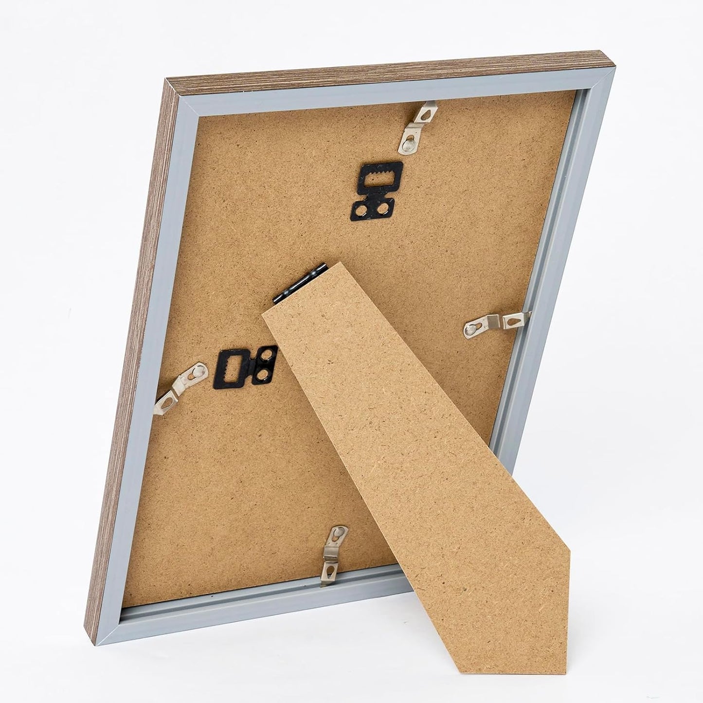 Rustic White Picture Frame by [Brand Name] - 8.5x11 Wall or Tabletop Display | Durable Shatter-Resistant Plexiglass