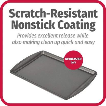 GoodCook Baking Sheet - Carbon Steel Construction, Scratch-Resistant & Nonstick | 9 x 13 Inch