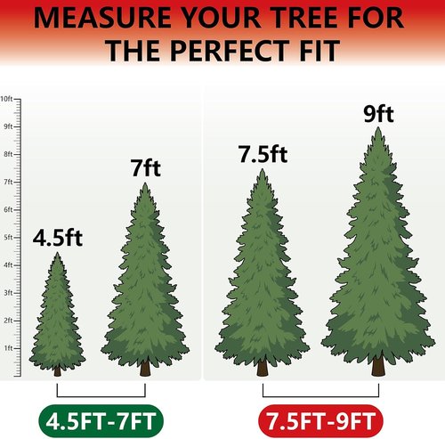 HOMEST Christmas Tree Storage Bag - Fits 4.5-7 Ft Artificial Trees | Zippered, Reinforced Handles & Wheels, Green