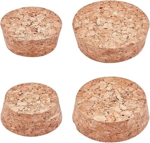 GORGECRAFT 10PCS 2 Sizes Large Wooden Tapered Cork Plugs 1.5 to 1.9 Inch Diameter Natural Soft Wood Replacement for Wine, Beer and Glass Bottles Ornaments