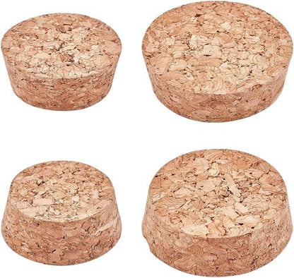 GORGECRAFT 10PCS 2 Sizes Large Wooden Tapered Cork Plugs 1.5 to 1.9 Inch Diameter Natural Soft Wood Replacement for Wine, Beer and Glass Bottles Ornaments