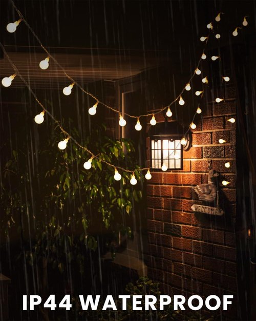 Globe 43 Ft String Lights - 100 LED Fairy Lights with Remote & Timer | Warm White Indoor/Outdoor Decor