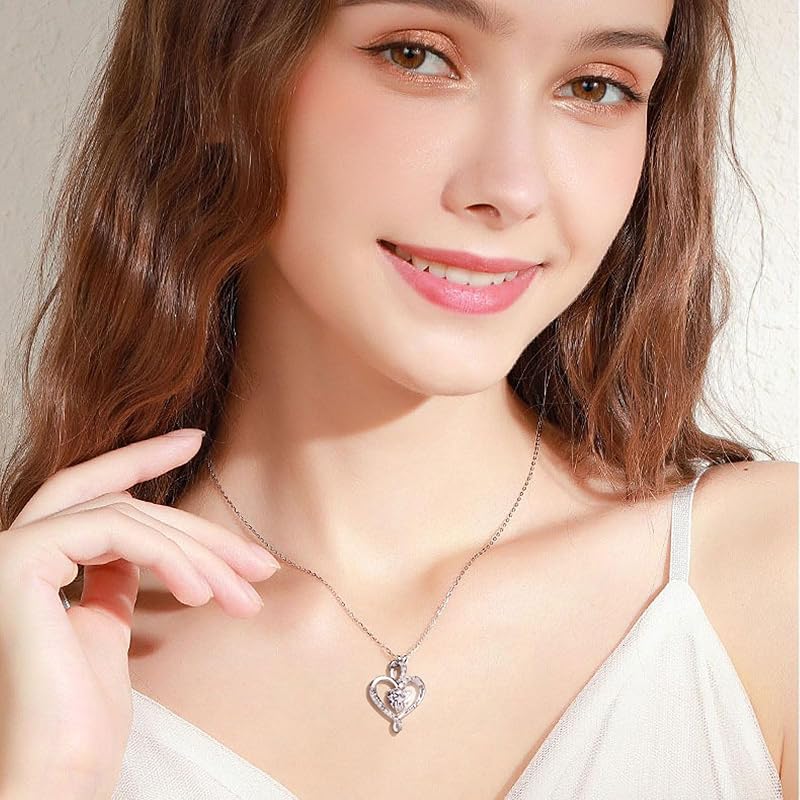 Forever Red Preserved Rose Gift Box with Necklace – Eternal Real Rose for Girlfriend, Wife, Mom