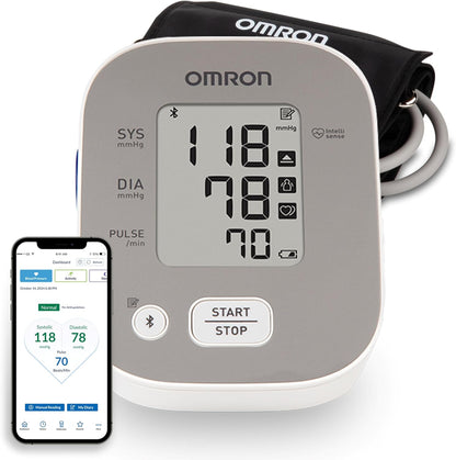 OMRON Blood Pressure Monitor - Clinically Validated Upper Arm Cuff for Home Use | Connect App Enabled