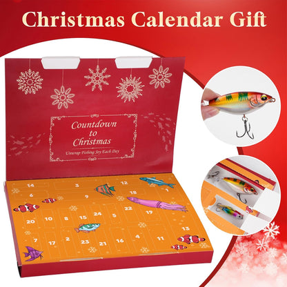 Advent Calendar 2025 Fishing Lure Set - 24 Soft & Hard Fishing Lures for Freshwater & Saltwater | Perfect Gifts for Men