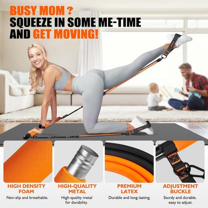 KUTIZE Pilates Bar Kit - Multifunctional Resistance Bands for Full-Body Workouts | Home Gym Equipment