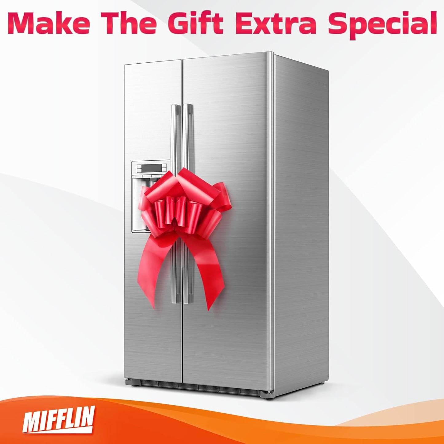 Mifflin-USA Big Car Bow - Matte Red 30 Inch Gift Bow for Car Decor | Perfect for Birthdays & Christmas