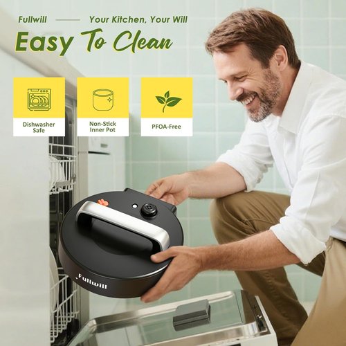 Fullwill 9-in-1 Electric Pressure Cooker - 12 Presets Instant Multi Cooker, 6 Quart Nonstick Pot