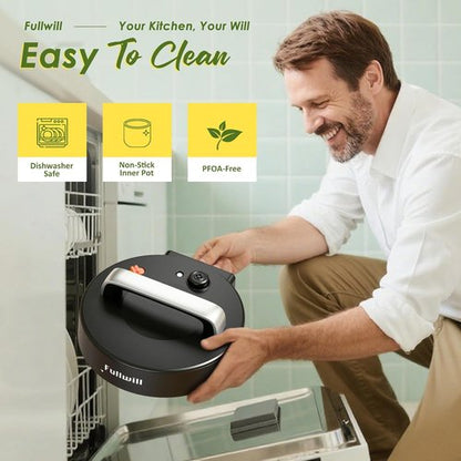 Fullwill 9-in-1 Electric Pressure Cooker - 12 Presets Instant Multi Cooker, 6 Quart Nonstick Pot
