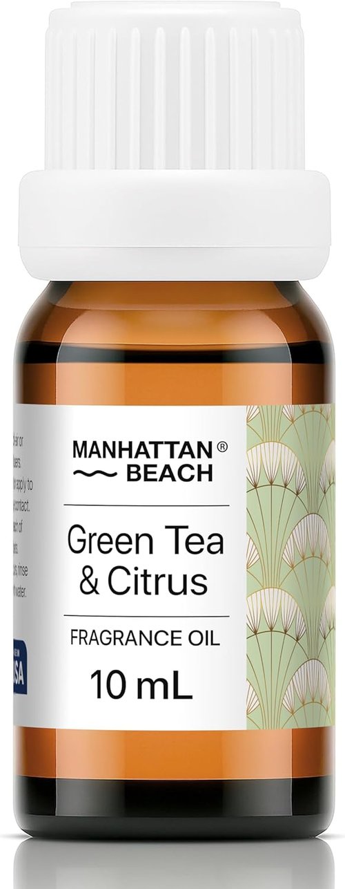 Manhattan Beach Diffuser Oil - Green Tea & Citrus Scent for Ultrasonic Diffusers | 10 mL Glass Bottle