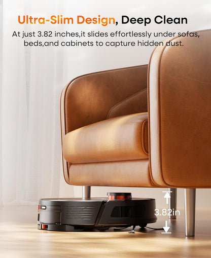 Skiennix Robot Vacuum and Mop Combo - Self-Emptying, 7000Pa Suction, 180 Mins Runtime | Smart Home Mapping