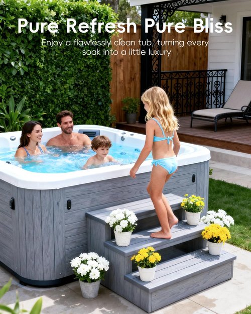 Chlorine-Free 32 Oz Hot Tub Shock by [Brand Name] - Powerful Oxidizer for Spas & Pools