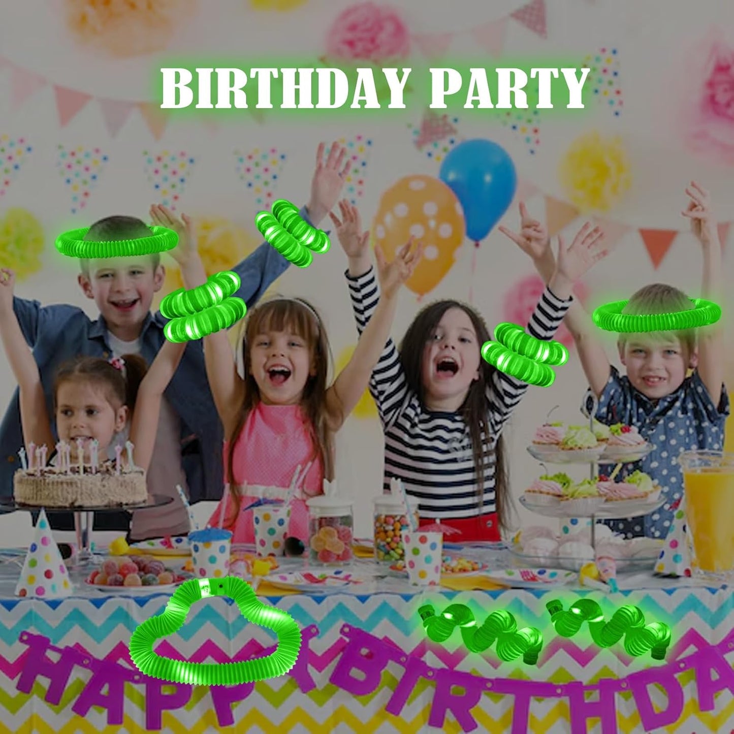 Skiennix Glow Sticks - 6PCS Glow in The Dark Party Favors for Kids & Adults | Perfect for Festivals & Raves