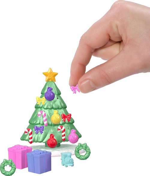 Barbie Mini Land Advent Calendar - 1.5-Inch Dolls & 24 Surprises for Winter Village Playtime Fun