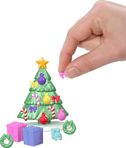 Barbie Mini Land Advent Calendar - 1.5-Inch Dolls & 24 Surprises for Winter Village Playtime Fun