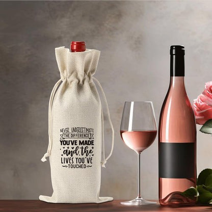 Funny Retirement Gifts for Woman Men Retirement Wine Gifts Bag Happy Retirement Party Decorations Retired Gifts Leaving Gifts for Coworker Nurse Teacher Boss Mother Father