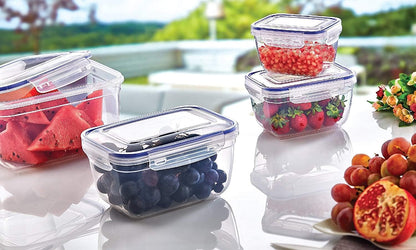 Superio Food Storage Containers - Airtight Leak-Proof Meal Prep Set | BPA-Free Plastic, 3 Sizes