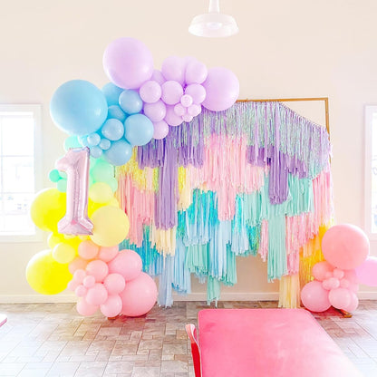 Voircoloria 105pcs Pastel Balloons - 12-Inch Latex Party Balloons for Birthdays, Weddings & Celebrations