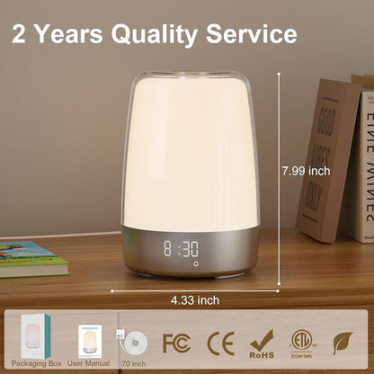 Vicsoon Sunrise Alarm Clock with Wake Up Light – White Variation