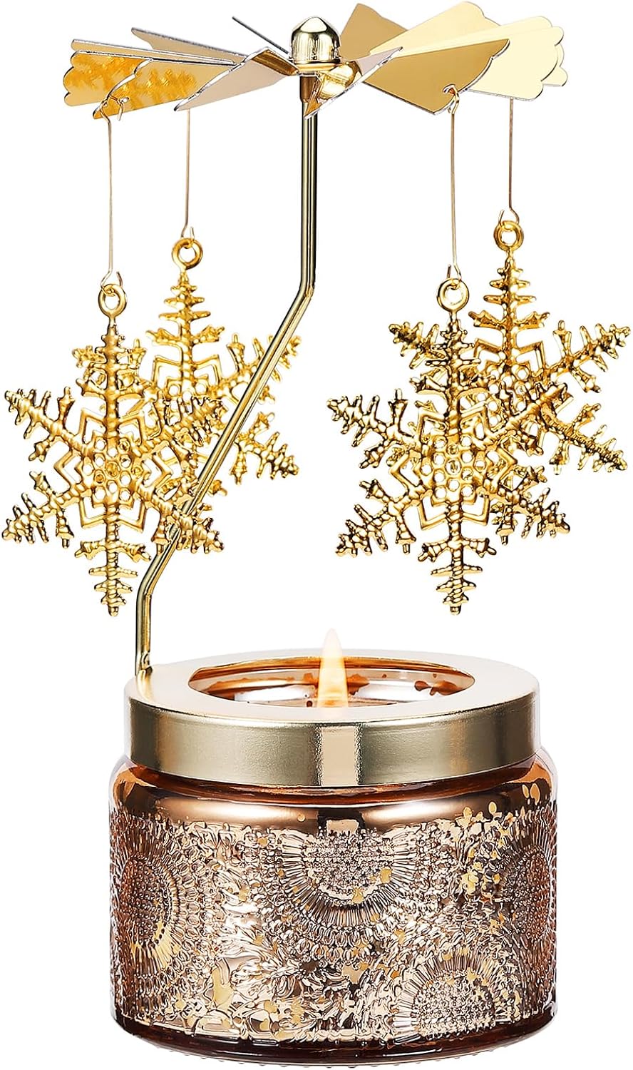 Snowflake | Unique Rotatable Scented Candles Gift for Women - Perfect Birthday & Anniversary Present