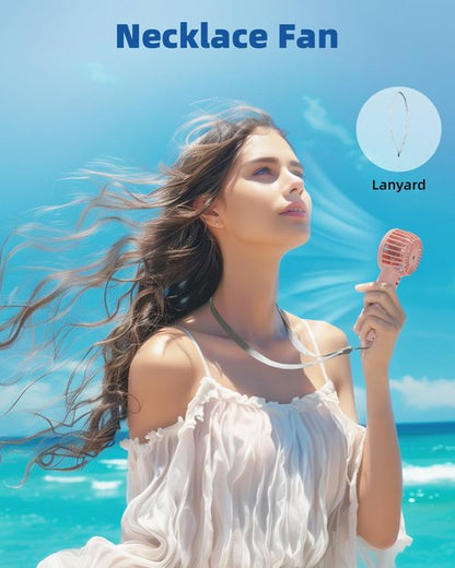 Edvision Mini Handheld Fan, Powerful 3 Speed Portable Personal Fan, Cute and Pocket Design, USB Rechargeable for Makeup/Lash/Travel/Outdoors, Summer Gift for Stylish Girls Women Kids-Pink