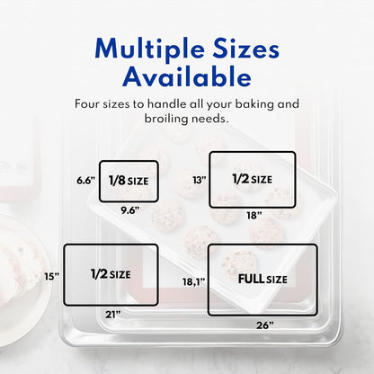 New Star Foodservice 18-Gauge Aluminum Sheet Pan - Commercial-Grade Bun Pan (9 2/3" W x 6 2/3" L x 1" H)
