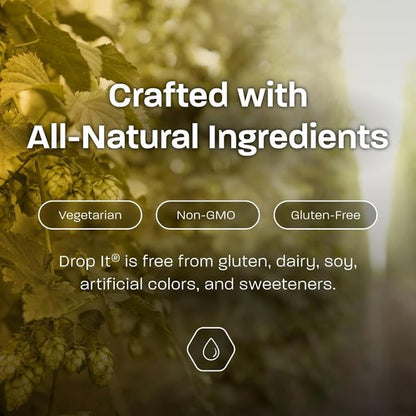Drop It Drops for Your Hops - 10 mL Bottle, 2 Pack - Naturally Reduces Sulfites and Tannins in Any Beer - Portable & Easy to Use - Treats Up to 35-45 Beers Each - USA Made - Vegan Friendly