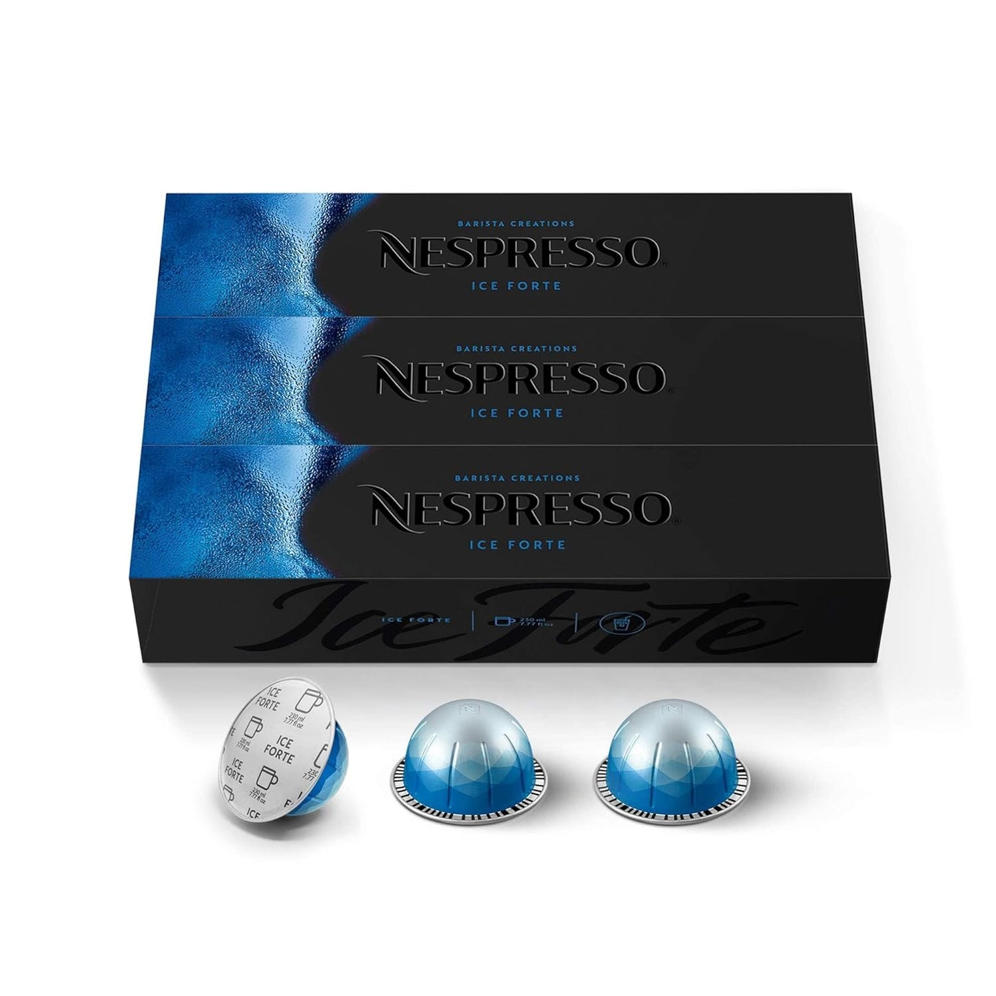 Nespresso Ice Forte Coffee Pods - 30-Count Vertuo Capsules for 7.8 oz Brews
