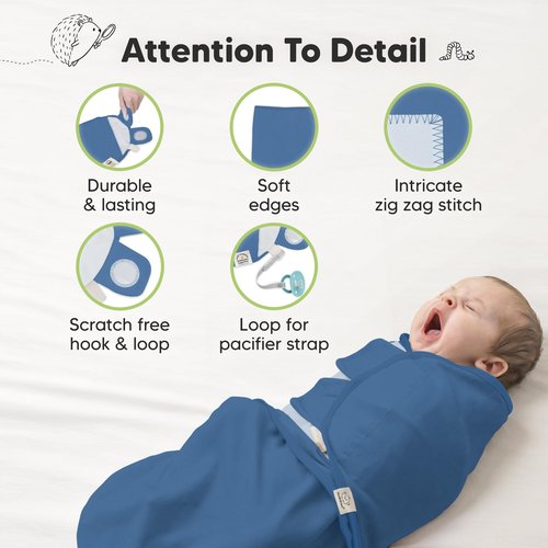 3-Pack Organic Baby Swaddle Sleep Sacks - Swaddles for Newborns, Infant 0-3 Months, Baby Girls, Boys, Soft & Snug Newborn Sleep Sack, Nursery Swaddling Blankets (Valiant, OS)