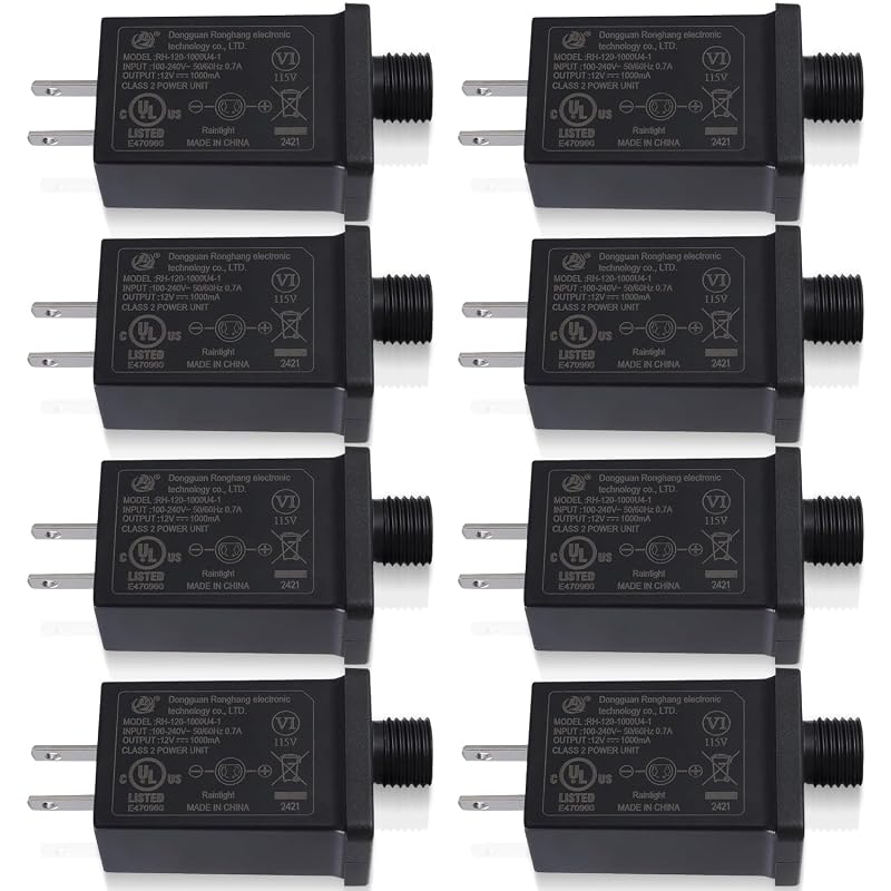 Replacement Yard Inflatable Adapter 12V 1.0A Power Supply – 8Pcs USB? (Variation 8) Cleaned