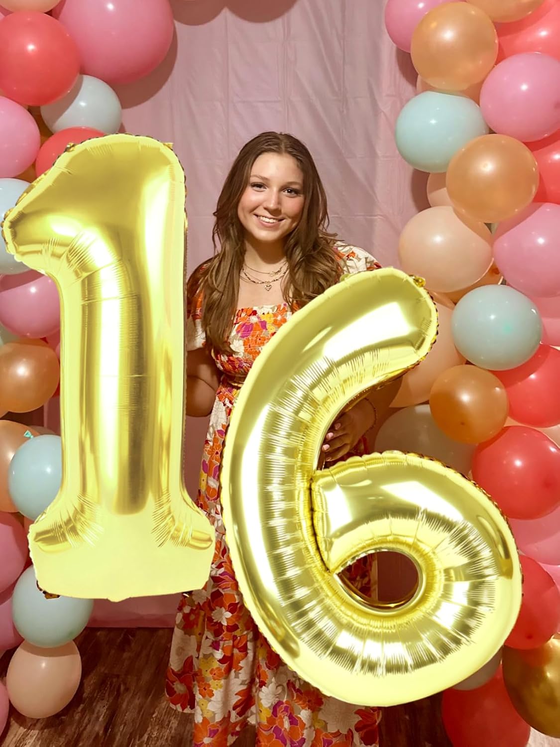 Number Balloons - 40 Inch Light Gold 1 Balloon for 1st Birthday Party | Perfect for Baby Showers & Photo Shoots