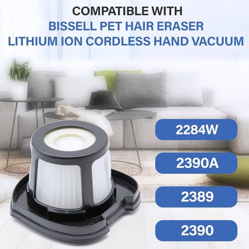 Bissell Vacuum Replacement Filters - Compatible with Pet Hair Eraser 2390A & AutoMate 2284W | High-Quality Performance