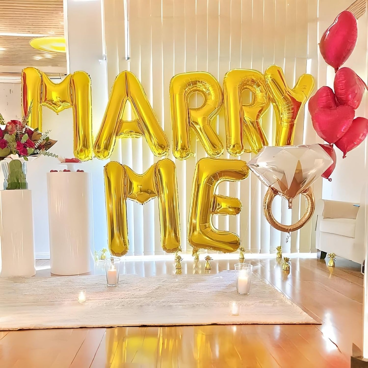 Regine Switzerland 40-Inch Gold Foil Letter Balloon - Large Self-Inflating R for Birthday & Anniversary Decor