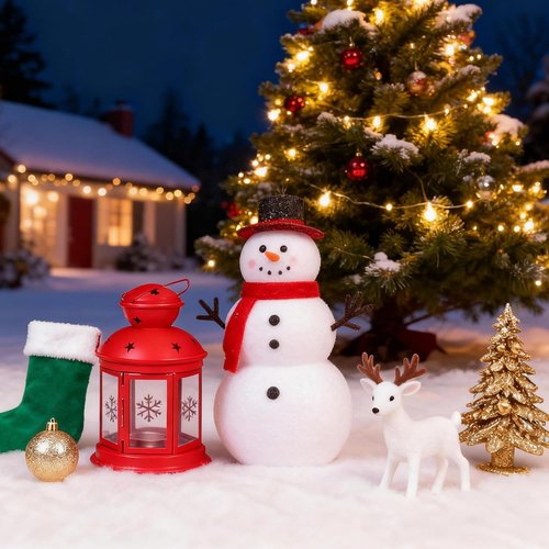 Fake Snow Blanket - Artificial Snow Roll for Christmas Decor | 31.5" x 94.5" Fluffy White Blanket