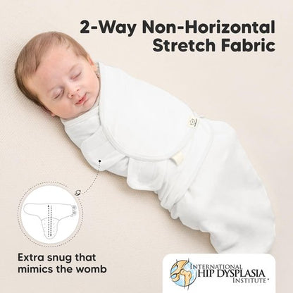 3-Pack Organic Baby Swaddle Sleep Sacks - Swaddles for Newborns, Infant 0-3 Months, Baby Girls, Boys, Soft & Snug Newborn Sleep Sack, Nursery Swaddling Blankets (Daffodil, OS)