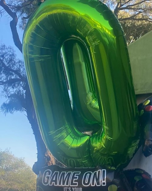 Green Number Balloons by [Brand Name] - 40 Inch 0 Number Balloons for Birthday & St. Patrick's Day Celebrations