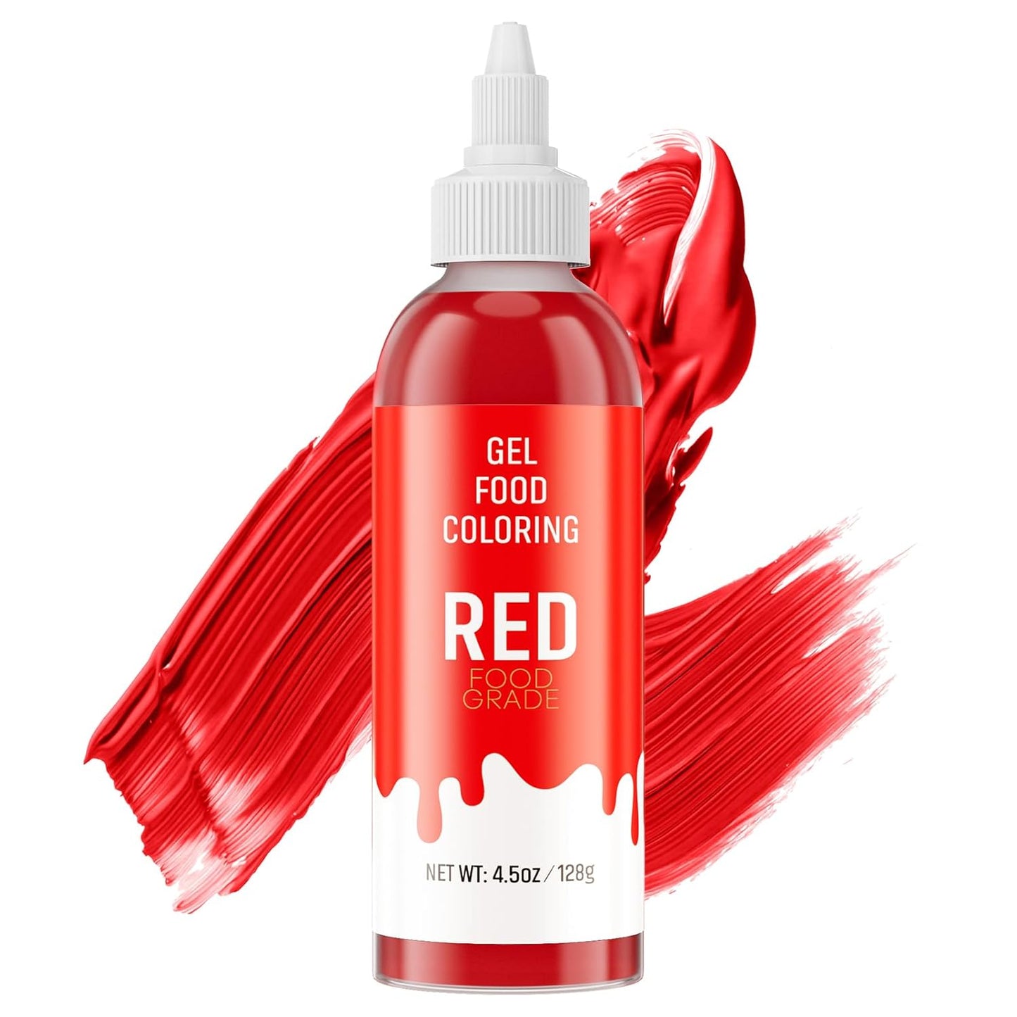 Skiennix Food Coloring Gel - Vibrant Red Gel Dye for Baking, Icing, Fondant & More | 4.5 oz (128g)