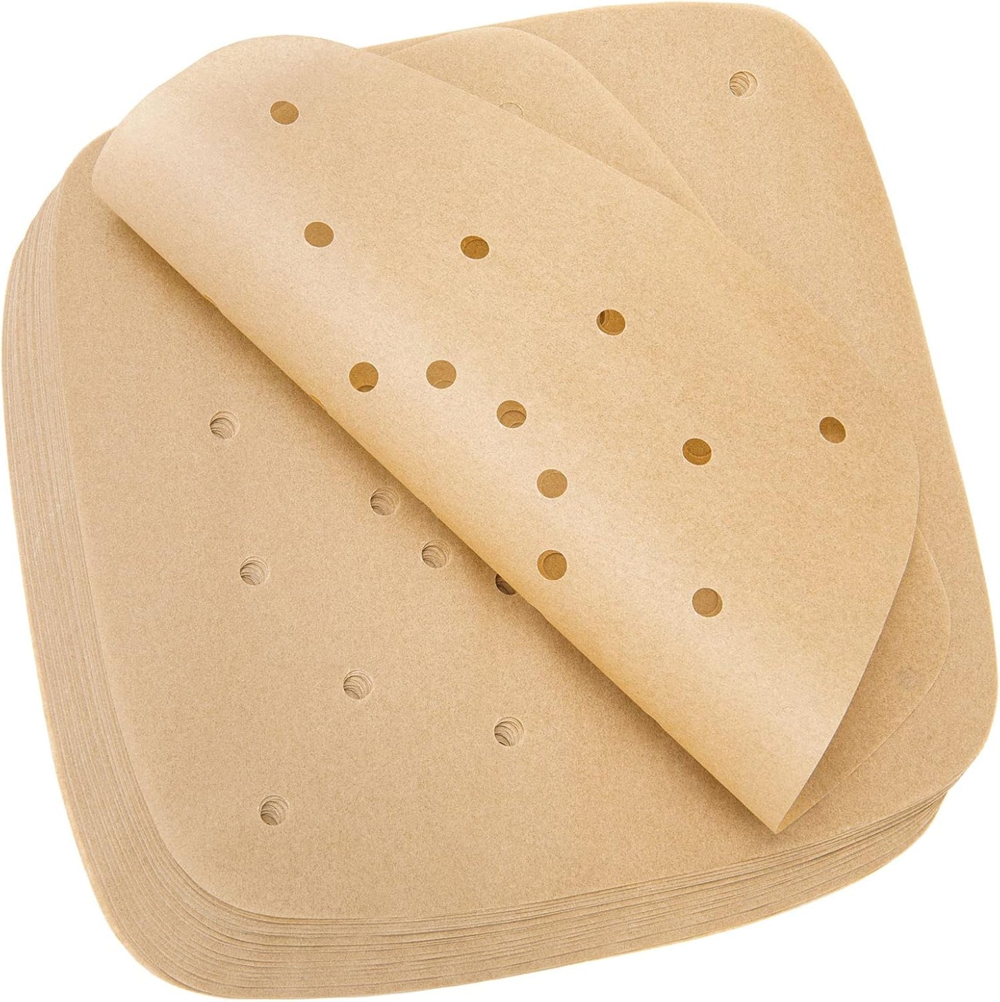 Skiennix Air Fryer Parchment Paper Liners - 200pcs Perforated, 8.5 Inch, Easy Cleanup, No Burn