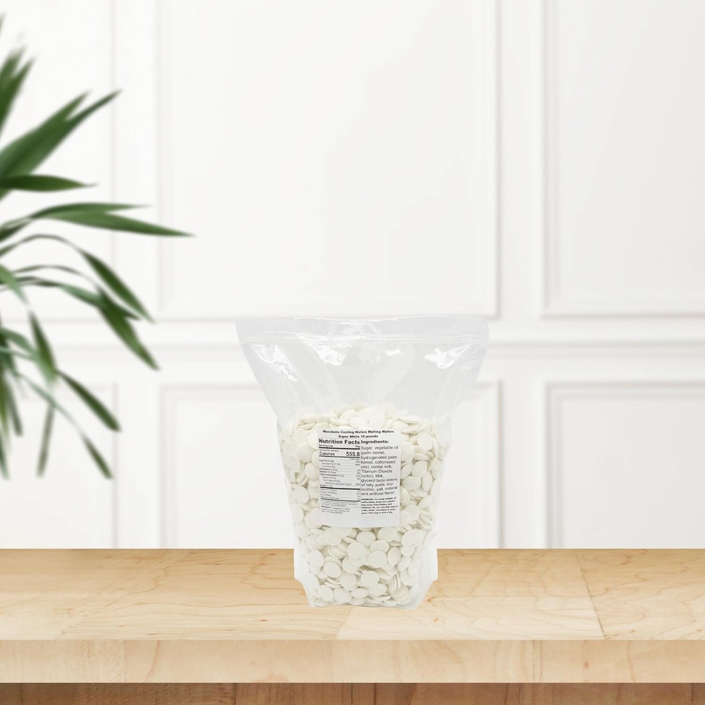 Merckens Melting Wafers - Super White Coating Wafers | 10 Pounds for Baking and Candy Making